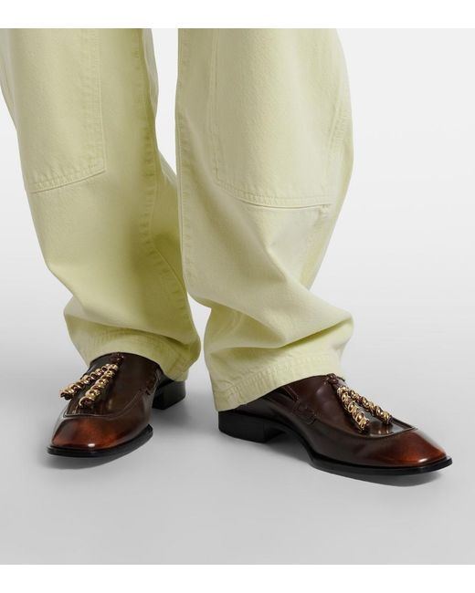 Agolde Natural Laria Pieced Tapered Jeans