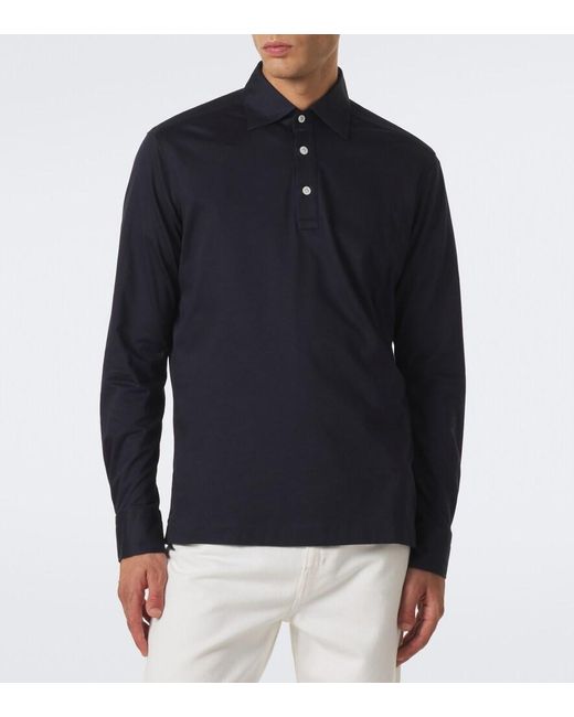 Polo De Algodon Kiton de hombre de color Blue