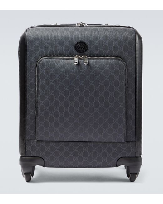 Gucci Canvas GG Supreme Small Carryon Suitcase in Black for Men Lyst UK