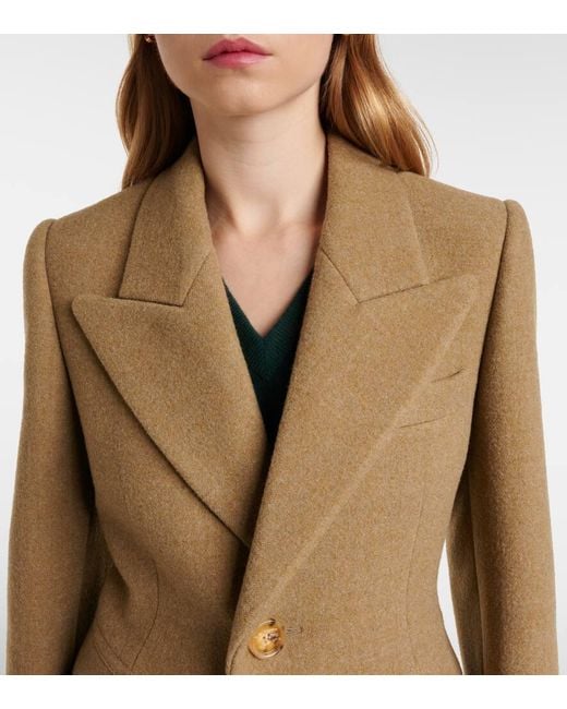 Manteau en laine Burberry en coloris Natural