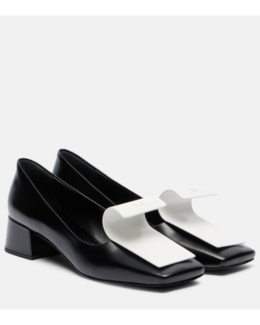 Prada Black Leather Pumps