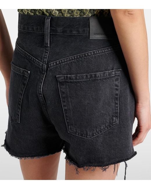 Citizens of Humanity Blue Marlow Vintage Mid-Rise Denim Shorts
