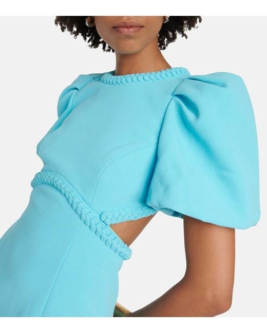 Abito Michelle con maniche a palloncino di Rebecca Vallance in Blue