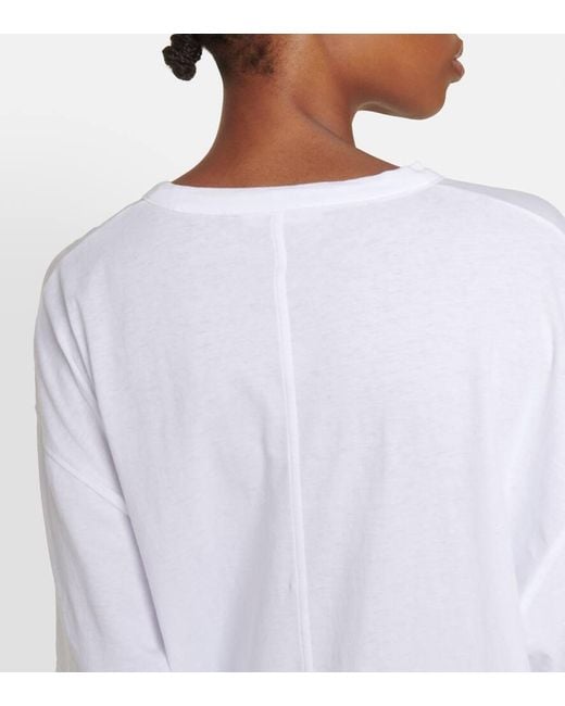 Camiseta oversized de jersey de algodon The Row de color White