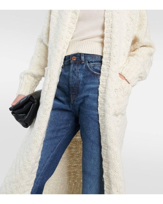 Zimmermann White Wilk Wool Coat