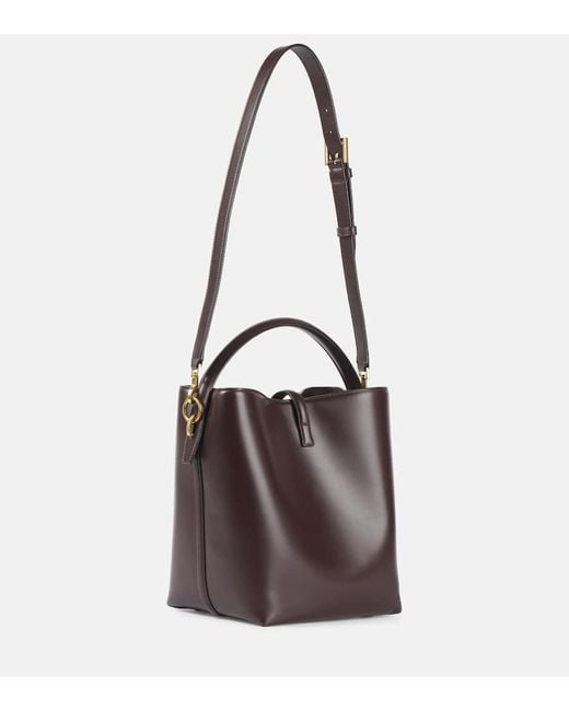Sac Seau Le 37 En Cuir Saint Laurent en coloris Brown