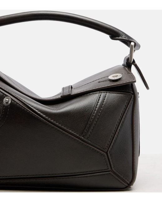 Loewe Black Tote Bag Puzzle Panta Small Aus Leder