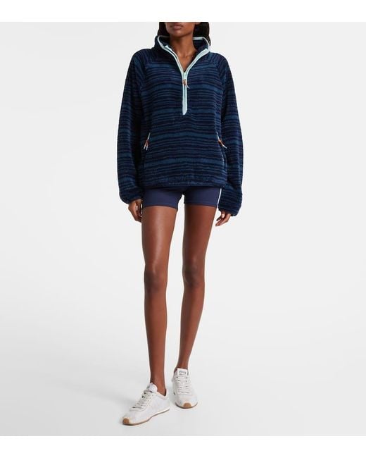 Sudadera Harlow De Forro Polar Con Cremallera Parcial The Upside de color Blue