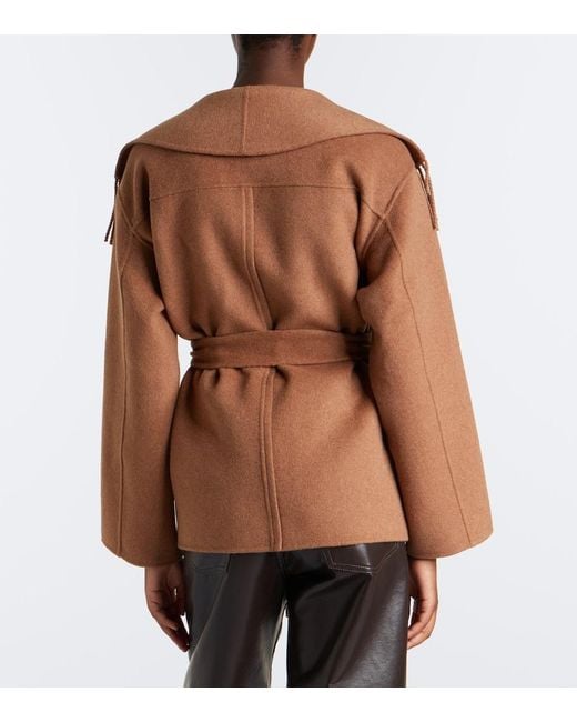 Jonathan Simkhai Brown Rowen Wool-Blend Jacket