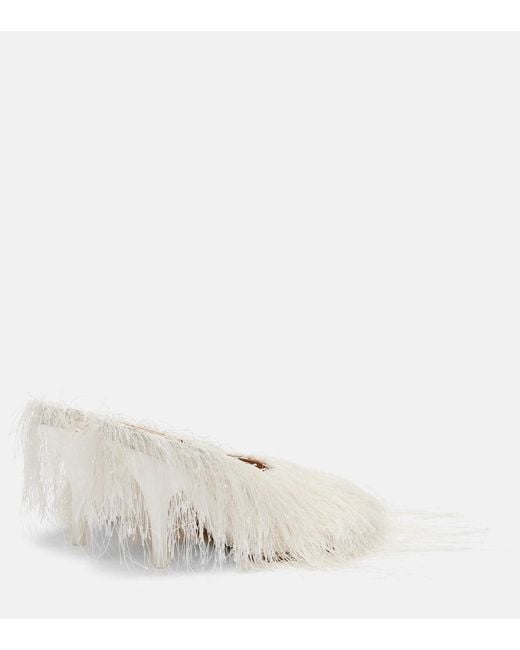 Dries Van Noten White Pumps