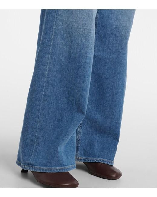 Citizens of Humanity Blue Lyra Long High-Rise Wide-Leg Jeans