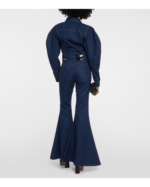 Nina Ricci Blue Cropped Denim Jacket