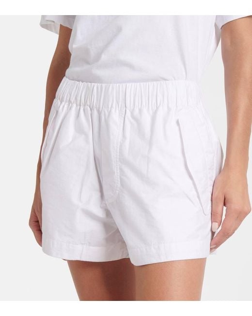 Wardrobe NYC White Cotton-Blend Shorts