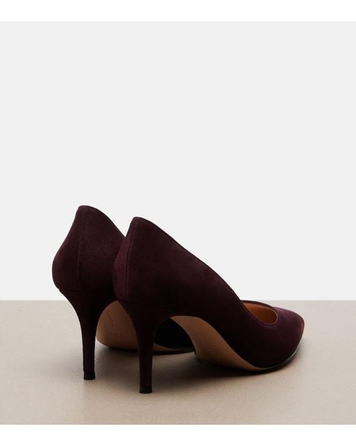 Gianvito Rossi Purple Gianvito Suede Pumps