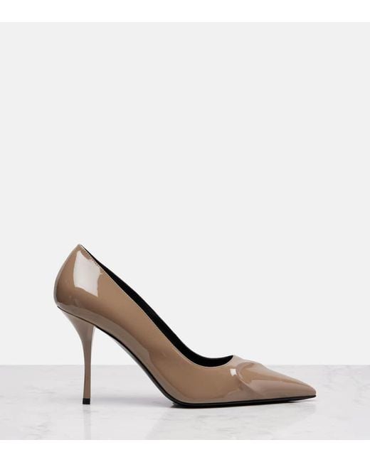 Alaïa Natural Pumps Le Cour 3D 90 Aus Lackleder