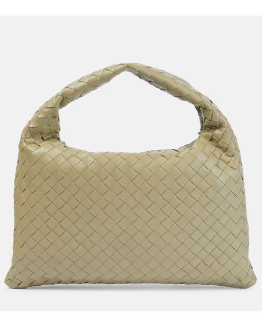 Bottega Veneta Metallic Hop Small Leather Shoulder Bag