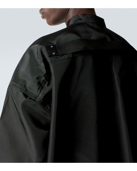 Rick Owens Black Jumbo Faun Oversized Shirt for men