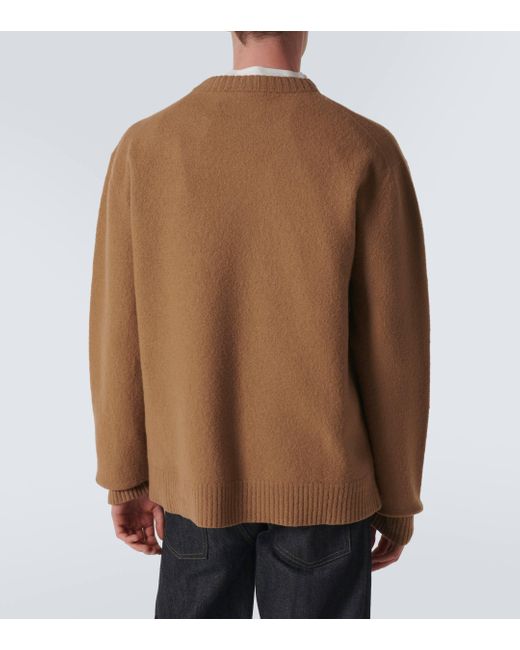 Pull en laine Jil Sander pour homme en coloris Brown