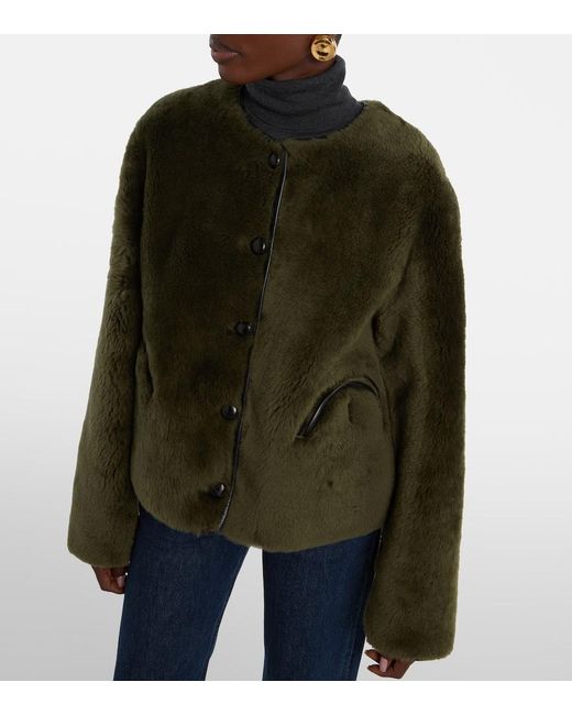 Blazé Milano Green Reversible Shearling Jacket