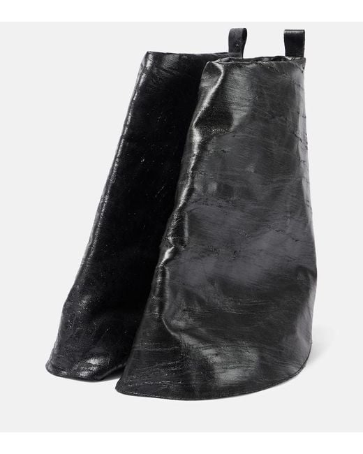 Rick Owens Black Drkshdw Denim Boots