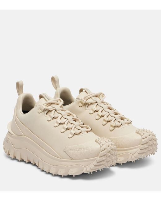 Moncler Natural Trailgrip Apex Leather Sneakers