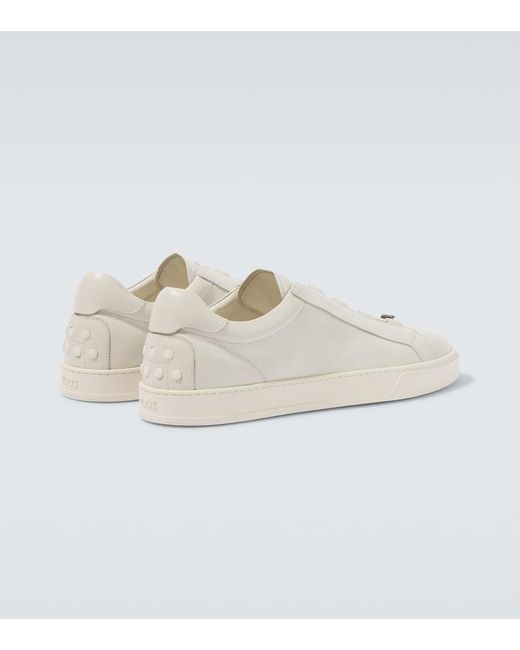 Tod's White Leather Sneakers for men