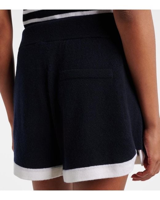 Jardin Des Orangers Blue Cashmere Shorts