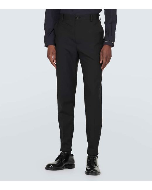 Undercover Blue Wool Tapered Pants for men