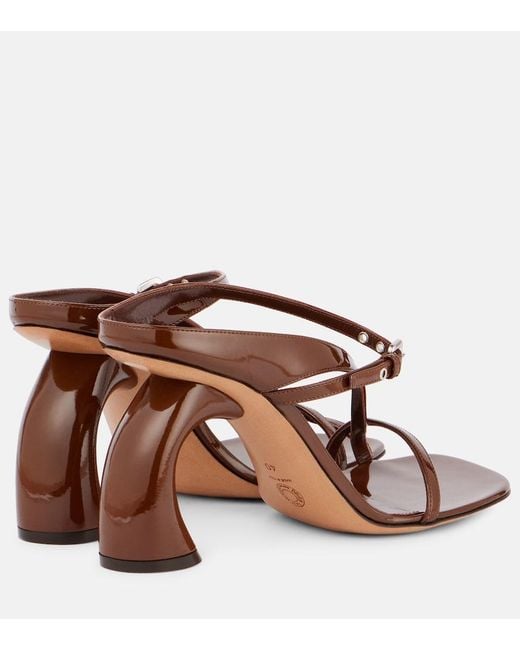 Dries Van Noten Brown 95 Leather Sandals
