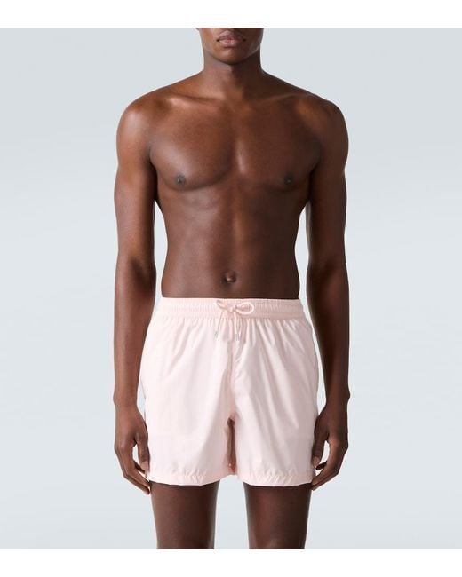 Fedeli Pink Madeira Swim Trunks for men