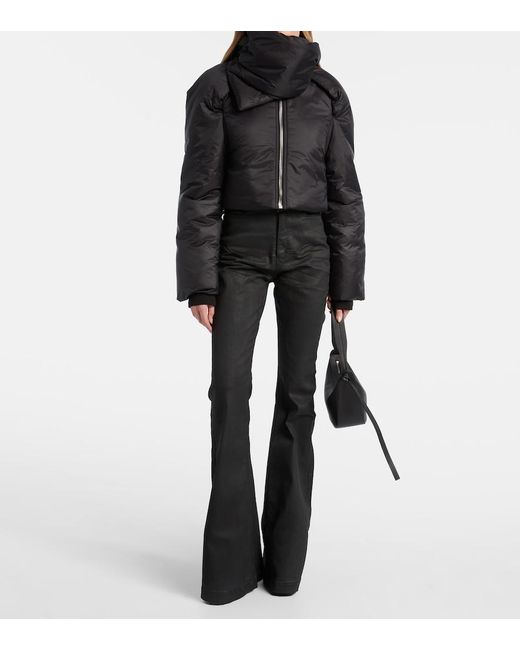 Rick Owens Black Convertible Puffer Jacket