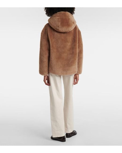 Yves Salomon Brown Wool Jacket