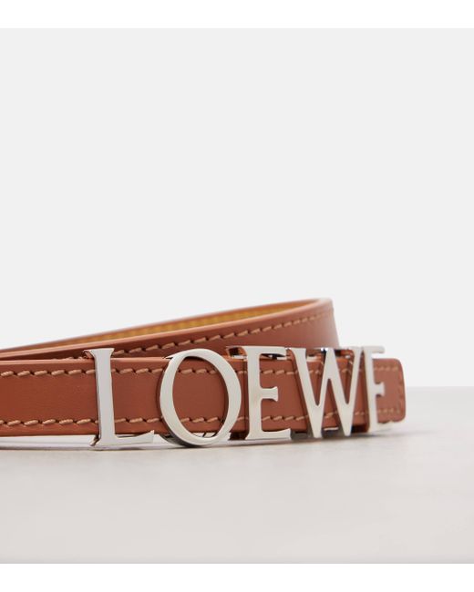 Loewe Brown Bold Leather Belt