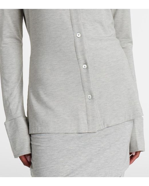 Totême  Gray Jersey Shirt