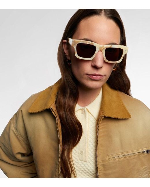 J.W. Anderson Brown Rectangular Sunglasses
