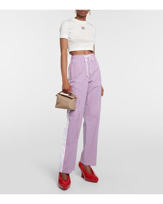 Loewe Metallic Puzzle Edge Mini Leather Top-Handle Bag