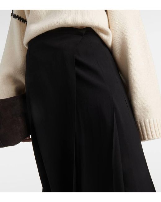 Totême  Black Maxirock Aus Crepe