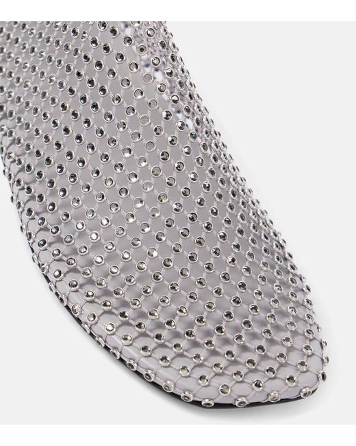 Christopher Esber Gray Slip-Ons Minette Mit Kristallen