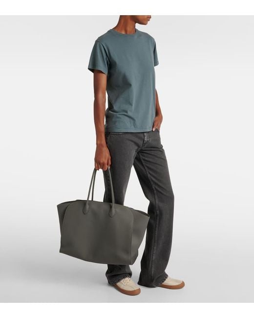 The Row Black Tote Bag Marlo 17 Aus Leder