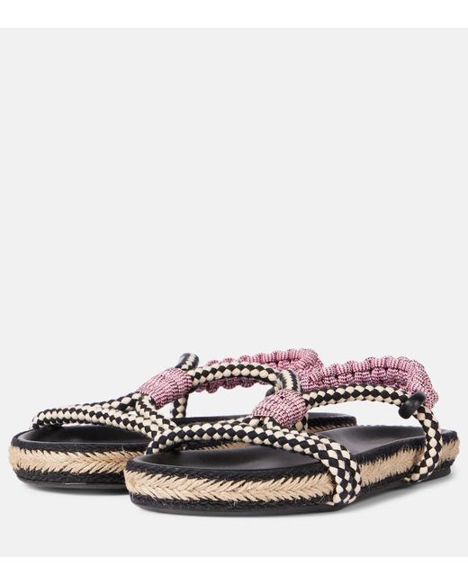 Isabel Marant Black Fabric Sandals