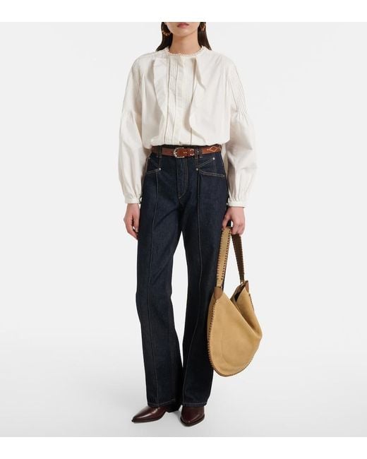 Isabel Marant Brown Duerto Leather Cowboy Boots