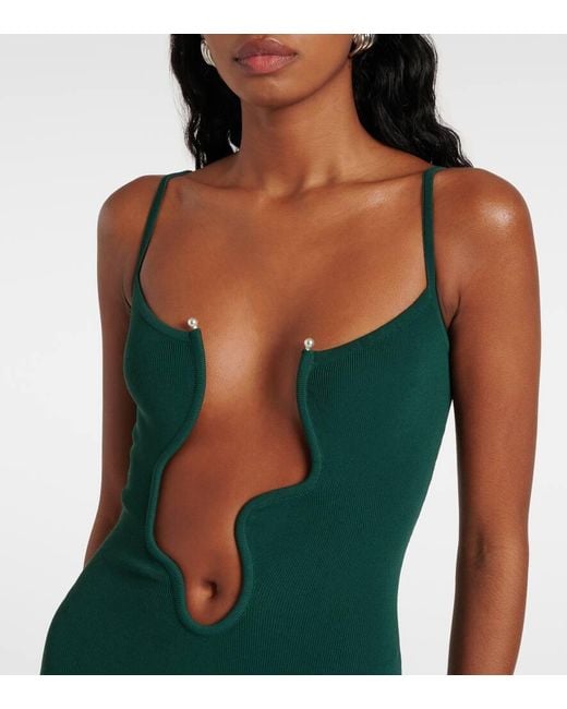 Christopher Esber Green Salacia Cutout Maxi Dress