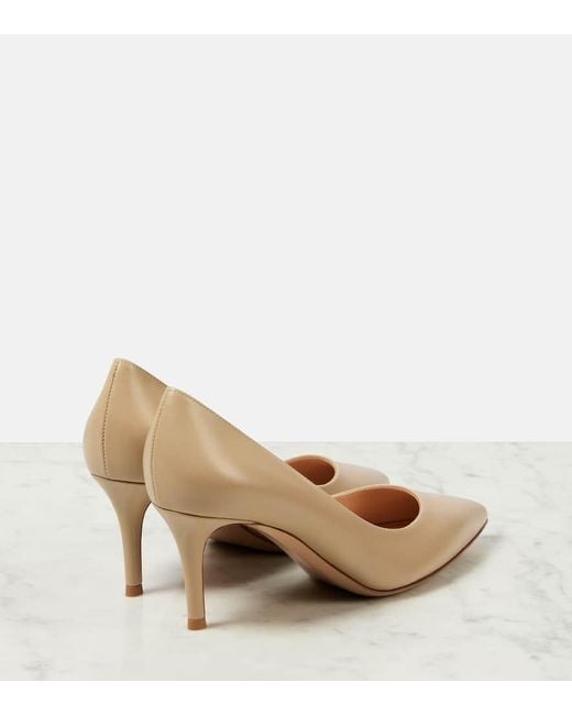 Gianvito Rossi Natural Gianvito 70 Leather Pumps