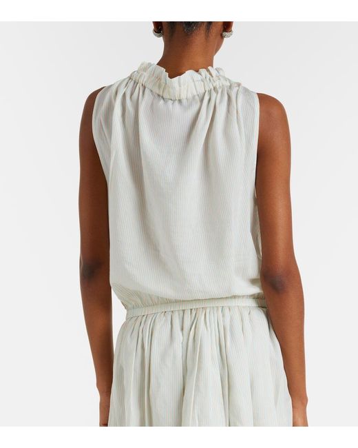 Patou White Striped Top