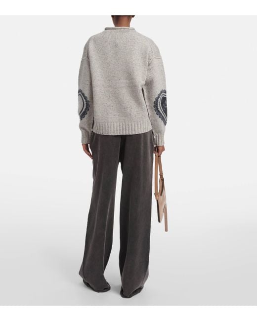 Acne Gray Wool Blend Sweater