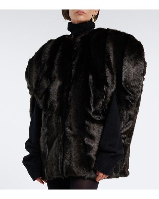 Magda Butrym Black Oversized Vest