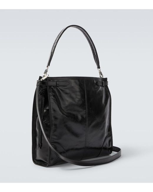 Prada Black Bonnie Leather Shoulder Bag for men