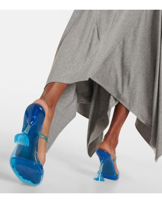 AMINA MUADDI Blue Brito 95 Pvc Sandals
