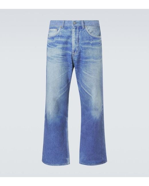 Our Legacy Blue Third Cut Wide-Leg Jeans for men