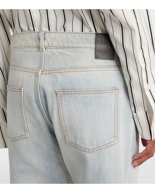 TOVE Gray Kobe Mid-Rise Tapered Jeans